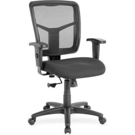 LORELL Lorell® Managerial Mesh Mid-Back Chair - Black 86209